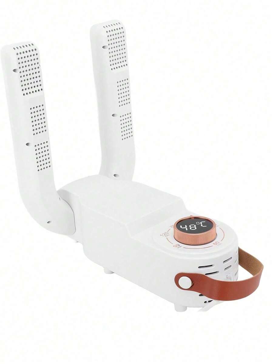 Secador de pies desodorizante, silencioso, de secado rápido, secador de zapatos a temperatura constante, ABS blanco plegable de 90 grados para uso doméstico - Blanco - Ver 1