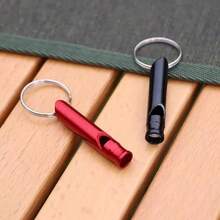 2PCS Fire Alarm Whistle - Special For Emergency Escape And Evacuation - Metal High-Frequency Survival And Distress Whistle - Children's Outdoor Survival Whistle