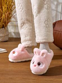 1 Pair Teen Cute Rabbit Slippers, Toddler Indoor Home Closed Toe Slippers