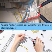 Juego de 8 Alicates para Hacer Joyas, Kit de Pinzas para Bisuteria Punta Corte Engarce Plana, Herramientas de Fabricación - 1 - Ver 5