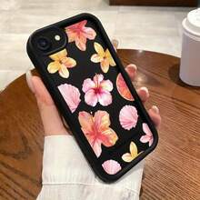 Suitable For IPhone SE (2022) Phone Case Sky Eye Ladder Pomegranate Flower Unique Anime Fashion Simple  High Quality Soft Cartoon Playful Durable Girls Personality Protection Design Air Cushion Japanese Style Popular Korean Version Non-Slip Fun Fresh Youth Casual Gift Cute Elegant Versatile Funny Texture Graffiti Exquisite Shockproof Anti-Dirt Cute No Collision Creative INS Style Lightweight Durable High Appearance - 黑色 - 查看 1