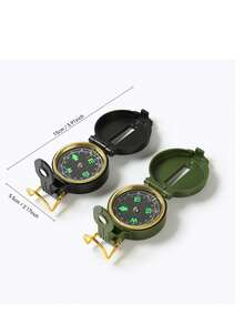 1 pieza Brújula multifunción para supervivencia en la naturaleza con cubierta impermeable para acampada, guía americana para el campamento