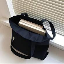 1pc Jamaica Design Print Canvas Tote Bag - Lightweight Reusable Foldable Shoulder Bag With Bold JAMAICA Lettering & National, Stylish Retro Open-Top Bag Daily Use, Holiday, Purse Tote Bag, Spacious Interior, Hand Washable, Fashion Lovers