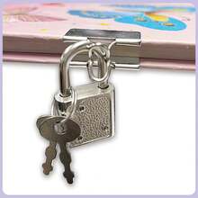 دفتر يومية للبنات مع قفل، طقم قرطاسية دفتر يومية للأطفال، مناسب للأطفال ما قبل المدرسة والمراهقين بأعمار 6 و 8 و 10 و 12 للتعلم والكتابة والرسم، هدية الحورية، مع دفتر ، لوح ملاحظات، 6 أقلام متعددة الألوان، مسطرة، ممحاة - متعدد الألوان - مشاهدة 8