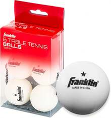 Sports - Pelotas de Pong, Color Blanco, 38 mm, Peso Oficial + tamaño, Calidad Profesional de una Estrella, Paquete de 6, Color Blanco - 1 - Ver 1