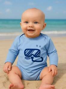 BABY BODYSUIT UV50+ PROTECTION - Baby Blue - View 5