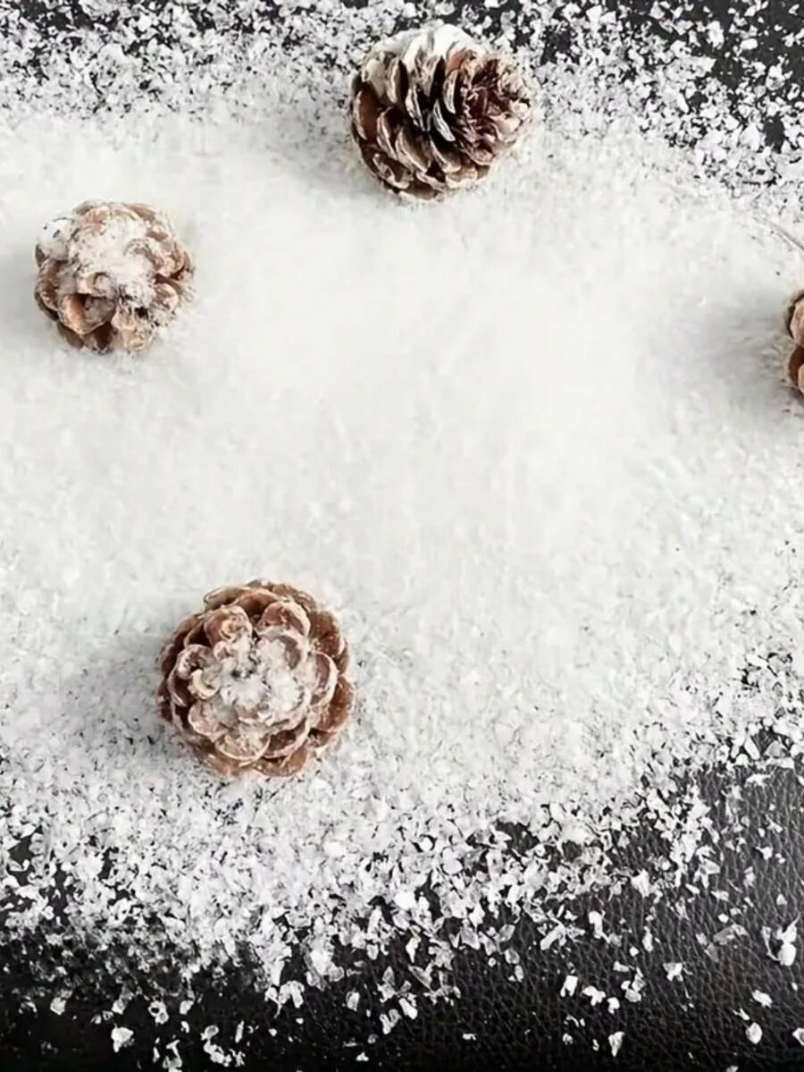 100g Christmas Decoration Artificial Snow, For Christmas Decoration, Crafts Display, Winter Exhibition, Holiday Decoration Of Fake Snow Home Decor Christmas Decorations Room Decor