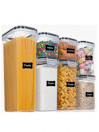 Contenedores Para Cocina Con Tapa Hermética Set De 7