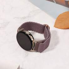 弹性尼龙单圈表带，兼容三星 Galaxy Watch 7 6 5 4 3 2 1 40 毫米 44 毫米，兼容华为手表 Galaxy Watch 5 Pro 表带 45 毫米/手表 6 4 经典表带 42 毫米 46 毫米 43 毫米 47 毫米/Active 2 男女款，20 毫米 22 毫米柔软尼龙弹性编织表带，可作为返校学生的礼物 - 煙紫 - 查看 4