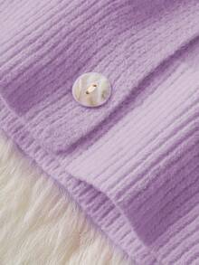 Women'S Casual Pink & White Color Block Hooded Sweater - Cozy Long Sleeve Cardigan With Button Details, Perfect For Fall/Winter, Relaxed Fit, Long Sleeve Sweater   Women's Winter Clothing Of Women's Winter Clothing Women's Winter Fashion Women's Winter Promotion Of Women's Winter Clothing    Vestidos Elegantes De Mujer  Vestidos Elegantes Para Fiesta  Vestidos De Mujer   Vestidos De Mujer Casual  Vestidos De Gala  Dresses For Women Elegant    Active Wear Women   Summer  Gym Mujer  Gym Mujer  Workout Clothes For Women  Sweatshirts For Women  Women's All Season Clothes Women's Spring Clothes Women's Summer Clothes Women's Year Round Outfits Spring Fashion For Women Summer Fashion For Women - 紫色 - 查看 4