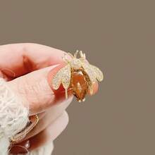 1pc Cute Bee Brooch, High-End Chest Flower For Men And Women, Unique Design, Exquisite Pin, Suitable For Daily Wear And Party Wear Jewelry, Good Gift, Seasonal Accessory, Fashionable Accessory - 1 cái - Xem 2