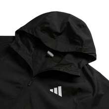Adidas Men's ESS 3S RAIN H J2026 Summer New Hooded Woven Running Sports Jacket JM1056 - Black - View 3