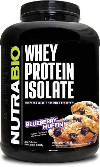 NutraBio 100% Whey Protein Isolate Protein Powder, 25g Protein With Complete Amino Acid Profile, Soy And Gluten Free, Low Carb And Low Calorie Whey Protein Powder, Strawberry Ice Cream, 5 Lbs