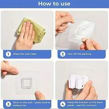 5件套多功能拖把扫帚挂钩、锅夹、壁挂式扫帚夹、自粘式拖把扫帚挂钩、可拆卸防水防滑挂钩，适用于家庭浴室、厨房、花园、车库等场所的收纳和存放。 - 白色 - 查看 7