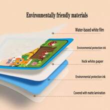 1/8 套装魔法水彩画册，涂色绘画套装，适合所有年龄段，可重复使用的水彩画册（笔和画框颜色随机），适用于办公室、学校、绘画、学生、马克笔、文具、学习用品。水彩画，节日礼物，生日礼物，派对礼物 - 彩色 - 查看 9