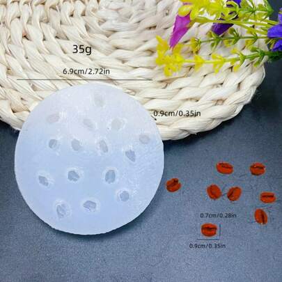 硅胶模具咖啡豆形状节日礼物装饰手工DIY创意硅胶模具