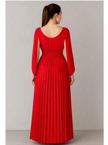 Women Dresses - Red - View 3