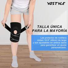 Rodillera Ortopedica, 1Pz Rodilleras Deportiva para Dolor de Rodillas, Rodillera Gym Ajustable con Protector Estabilizador para Gym, Basquetbol, Voleibol, Correr, Rodillera de Compresion para Mujeres y Hombres - Azul - Ver 10