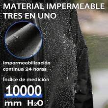 Traje Impermeable y Resistente al Viento para Motociclista Hombre - 60% Algodón, 40% Poliéster con Capucha y Cubrezapatos - Multicolor - Ver 3