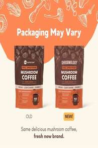 360 Nutrition Instant Mushroom Coffee With Chaga Superfood Mushroom And Prebiotics, Probiotics For Gut Health, And Focus Support | Dark Roast, No Added Sugar 5 Oz (Gut Blend) - Tên hương vị B - Xem 6
