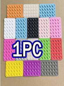 4/3pcs Double-Sided Thickened Silicone Phone Sticky Grip, Non Slip Silicon Adhesive Phone Stand Sticky Phone Case Mount Hands-Free Phone Accessories Holder For Selfies And Videos,1/2/5/8/10/20pcs,Multifunctional Phone Accessory ,Fits All Models