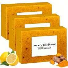 Gentle Turmeric-Infused Soap, Alcohol-And Non-Irritating, Includes A Foaming Net, Suitable Daily Use, And Leaves Skin Clean And Lightly Scented.