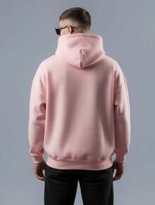 Men Hoodies - Màu Hồng baby - Xem 2