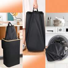 1pc Bottle Collector with 1 Bag, Foldable Storage Basket, Toy Organizer, Recycling Bin, Multi-Functional Laundry Hamper or Indoor Trash Can, Suitable for Kitchen, Bedroom, Laundry Room, Hotel, Office, Gift