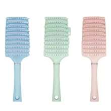 Sakura Pink Fluffy Rib Comb High Skull Rib Comb Large Curved Curly Hair Comb Massage Styling Artifact Female Home Comb