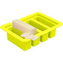 Butter Molds Large 4 Cavities Silicone Butter Mold Pudding Jello Shot Mold Butter Stick Molds, Cheesecake, Butter Mold With Lid Product Dimensionsx 5x 2 Butter Mold Stick Yellow - 黃色 - 查看 2