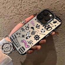 Estuche para 16 15 14 13 12 11 Pro X XR XSMAX 8 Plus de Anime Popular Japonés, Anti-Caídas con Fondo Mate, Estilo Kawaii, Funda Diseñadora, Accesorioóvil, Cubierta Estética Japonesa, Calidad Premium, Acabado Mate, Protector Elegante, Para Fans del Anime y Entusiastas Tecnológicos17 17promax - Negro - Ver 4