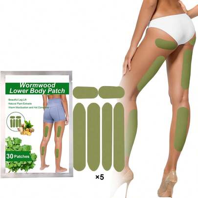 30/90pcs Herbal Legs Patches Herbal Patch Wormwood Patch Full Body Patch Leg Patch Arm Patch Butt Patch