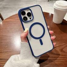 透明磁吸手机壳，兼容 17 Pro Max、16、15、14、13、12、11 Pro Plus Max、Mini 7、8、SE、16e、7P、X、XR、Xs Max，防震保护套，兼容三星 S25 Ultra、S24 Ultra、S23 FE、S22+ - 深藍色 - 查看 7