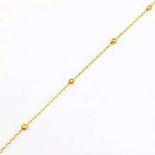 Choker - Gargantilla - 90s - Choker diseño bolita o flecha - Chapa de oro Premium - Ajustable - Tutti Joyería Artesanal (Bolita) - Bolita - Ver 7