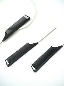 1PC Professional Hair Coloring Comb - Dual-Ended Tinting Brush & Pointed Tail Design, Lightweight Yet Sturdy Rat-Tooth Comb For Precise Application, Ideal For Salon, Home Use, And Travel - Perfect For Fall & Christmas Styling