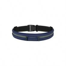 - Cinturn deportivo para correr, bolsa doble para exteriores, resistente al sudor, reflectante, cintura delgada, cinturn de entrenamiento de fitness, compatible con 1111 Pro XXrXs - Índigo - Ver 1