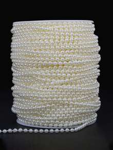 196.85in/4mm/6mm Fashion Ornament Crafts Faux White Pearl Beads Garland, Decorative Pearls,Beautiful Elegant White Pearl Strands Spool Pearl String Bead Roll Pearl Garland For Wedding Party Birthday Jewelry Accessories Wedding Birthday Party Decoration DIY Crafts Cake Decorating Cake Topper Cake Decorations Cake Decor Cake Decorating Tools
