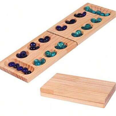 Nuevo juego de mesa de Mancala portátil de madera 2025, juego de Mancala para adultos, regalo de cumpleaños - regalo de Navidad - regalo - regalo perfecto - presente