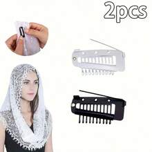 1/2/3 Stücke Bestseller Clips, Hut, Schleier, Schal Fixierclips, Perücken Haarteil, elastische BB Clips, Klauenclips, Haarklammern, Haarspangen, Haarbarrettes