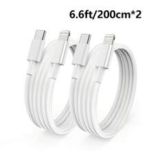 3,3 ft/6,6 ft Schnellladekabel Typ C zu Lightning kompatibel mit iPhone 14/13/12/11/XS/XR/8/iPad MFi zertifiziert