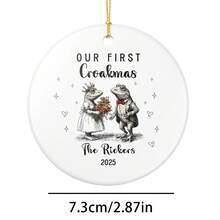 1 pieza Adorno personalizado de Primera Navidad, regalo de Navidad, regalo de Acción de Gracias, decoración del hogar