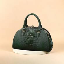 Bolso de mano elegante con diseño de nube, gran capacidad, sensación de alta gama, bolso de tote versátil para mujer, bolso cruzado elegante, minimalista para el uso diario, bolso de mujer de alta calidad con estampado de cocodrilo