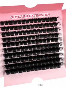 200D/160D/120D/100D/80D/60D Mink Lashes 200pcs/180pcs/160pcs/140pcs/120pcs Faux Mink False Eyelashes 8D Luxury Fluffy DIY Cluster Lashes - 12-20mm Mixed Length Eyelash Extension 0.07mm Russian D Curl Thick And Reusable Dramatic Lashes, Easy For Beginners, Suitable For Daily, Party, Stage, Night Out, Ideal Gift For Mother's Day, Easter, Valentine's Day, Music Festival, Christmas, Christmas Eve, Thanksgiving - D - 查看 11
