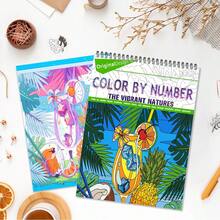 20-Page Digital Coloring Book - Holiday & Nature Themed Patterns, Suitable For Leisure & Entertainment | Ideal For Beginners, Men & Women, Enjoy Creative Fun | A4 Spiral Bound, Hardcover, Single-Sided Printing, Immerse Yourself In The Coloring Experience - Perfect Gift For Birthday, Ramadan, Valentine's Day, Halloween, Thanksgiving And Christmas