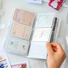 80/120/200 Slots Cards Holder Large Capacity Collection Album Binder Photocards Storage Book Portable Ticket Card Book Organizer