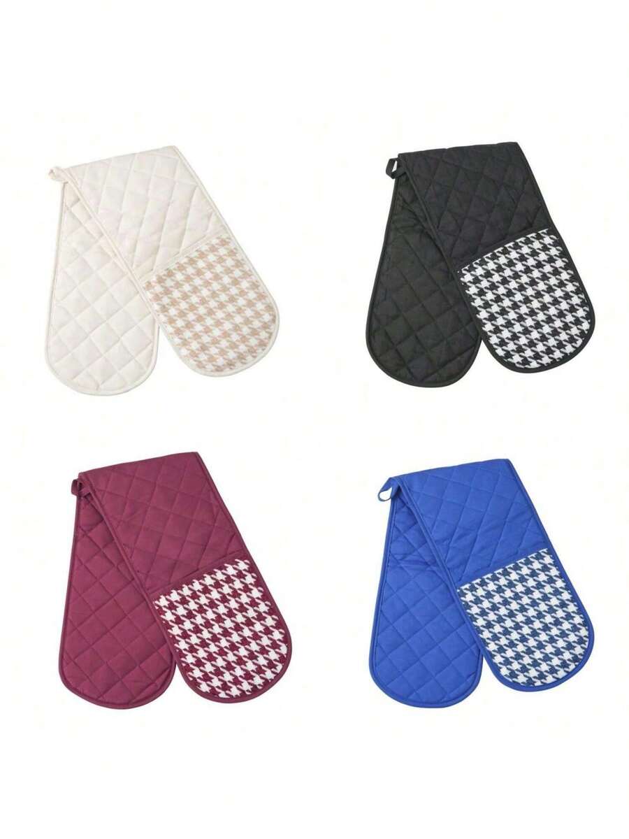 1 pièce Gants de four résistants à la chaleur, gants de four à micro-ondes, maniques épaisses à double face pour micro-ondes, cuisson, cuisine, épais et durables pour la cuisson et la cuisine