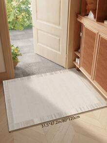 Thảm trang trí phòng khách tối giản màu be, chất liệu vải nhung mềm mại, dễ bảo quản, mặt sau chống trơn trượt, có thể giặt máy, phù hợp cho hành lang, phòng ngủ, nhà bếp, phòng ăn, văn phòng, trang trí phòng và làm thảm chùi chân, thích hợp cho mùa xuân, hè, thu và đông. - Màu be - Xem 7