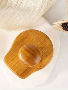 1/2 paquets Brosse à shampoing en bois de bambou, brosse de massage en silicone, brosse multifonctionnelle pour la maison, brosse de bain, brosse de nettoyage, brosse de massage en silicone Nanzhu