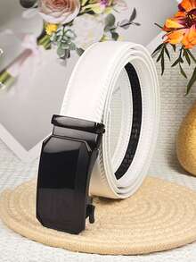 Cinturón de hebilla de aleación de 1,38 pulgadas de ancho, con elementos de parche de patrón geométrico, hebilla de aleación de alta calidad, cinturón ajustable de trinquete, adecuado para el transporte diario, salidas casuales, regalos de vacaciones, múltiples ocasiones