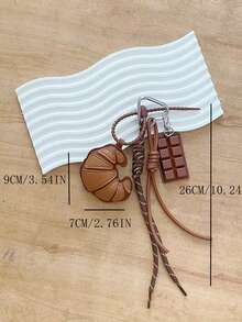 PU Faux Ox Horn Bag Charm - Multicolor - View 6